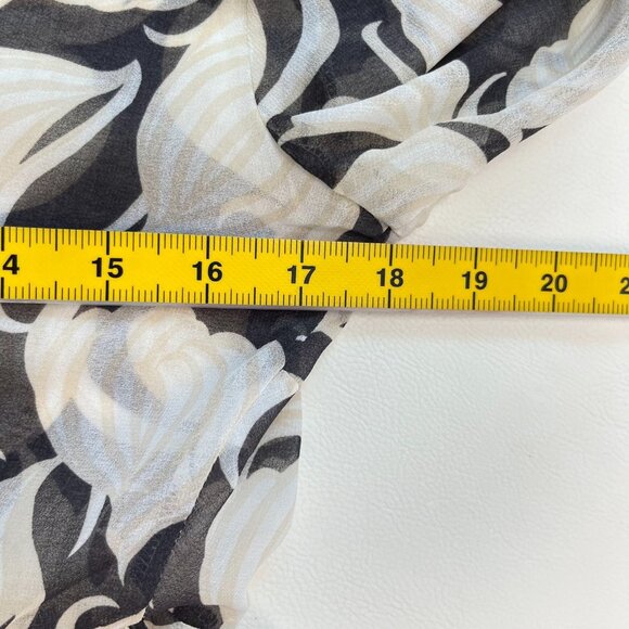 NWOT Mint Velvet Olivia Geometric Sheer Asymmetric Midi Dress US 6 UK 10 - Picture 11 of 13